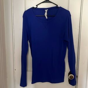 Long sleeve blue under armor shirt